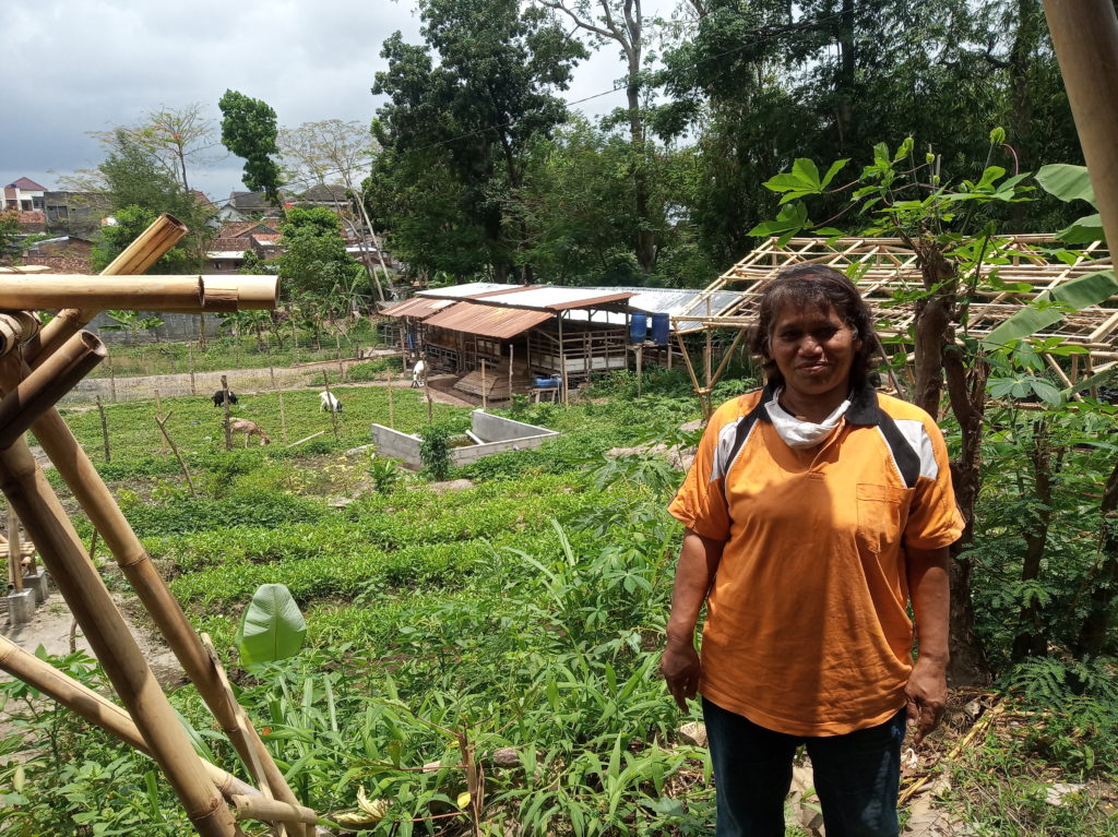 Ketua Kelompok Tani Lansia Produktif Ledhok Timoho, Sri Hariyani