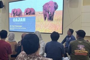 Talk show Festival Gajah di Teater Pengetahuan, Gedung Rektorat Unpad, Jatinangor, Jumat (27/10/2023). (Humas Unpad)