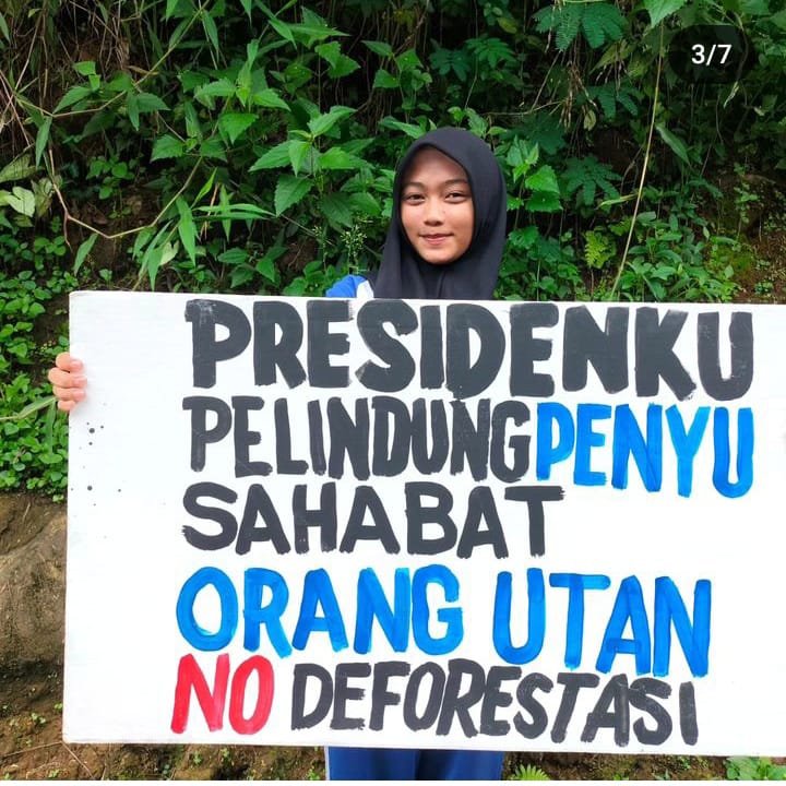 Polisi Air Wonosalam tulis surat untuk Capres Pilpres 2024. (Foto: Instagram prigi.arisandi)