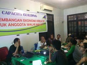 WALHI Malut mengembangkan gerakan ekonomi kreatif. Membangun gerakan ekonomi tanpa kapitalis/korporasi baru.