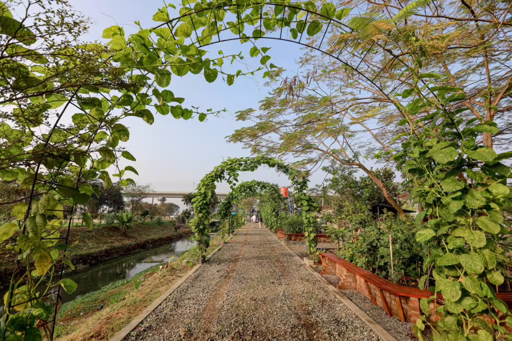 Ruang terbuka hijau di Kota Bandung diharapkan menjadi ruang publik dan hutan kota untuk memitigasi perubahan iklim yang saat ini terjadi.