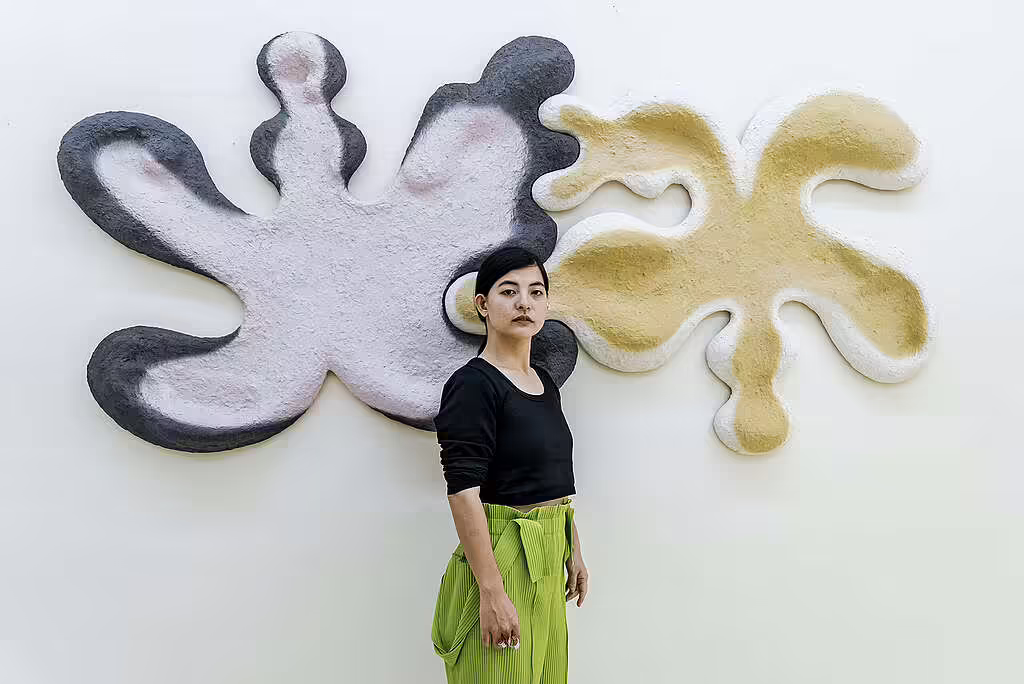 Pameran seni kolaborasi Greenpeace Indonesia dengan Ines Katamso dan Kanoko Takaya di ARTJOG 2024. (Greenpeace Indonesia)