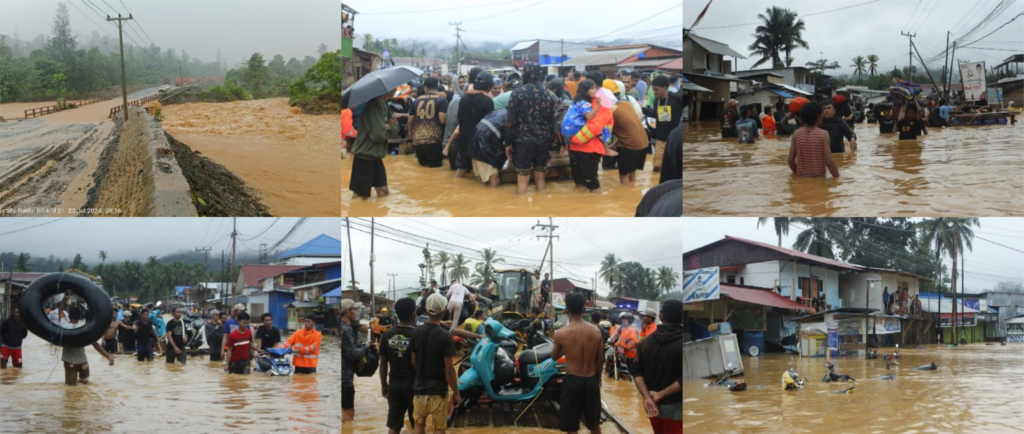 Aktivitas pertambangan di Halmahera Tengahtelah mengganggu ekosistem hutan yang berfungsi menahan aliran air.