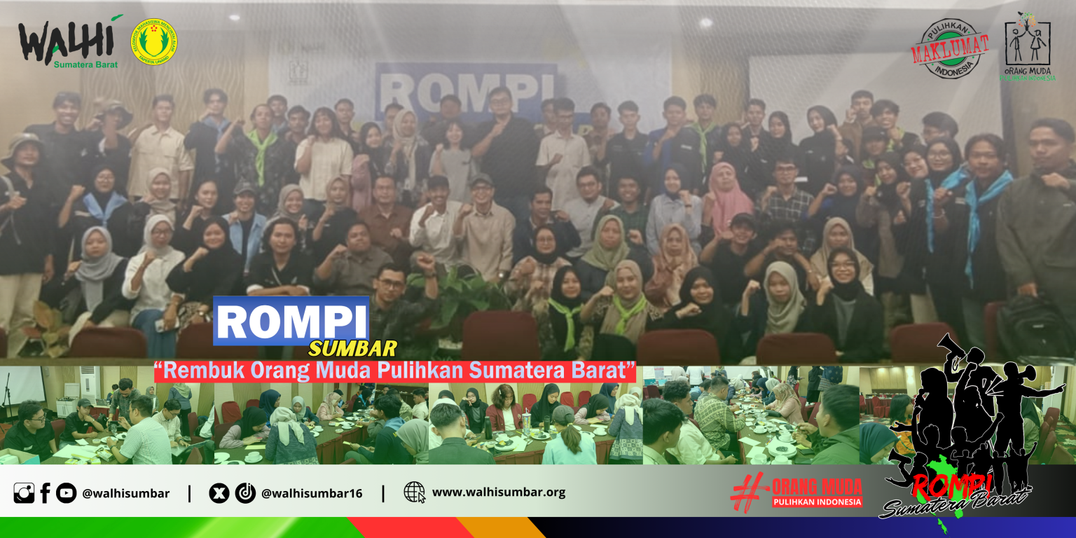 ROMPI Sumatera Barat 2024 melakukan rembug pulihkan Sumbar. (Walhi Sumbar)
