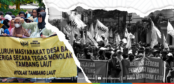 Ilustrasi. Menolak tambang laut di Bangka Belitung. (WALHI)