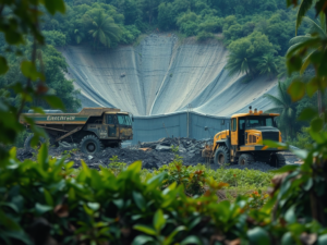 ilustrasi tambang nikel pemasok baterai kendaraan listrik